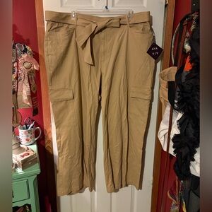 Ava & Viv Women's Wide Leg Tan Pants